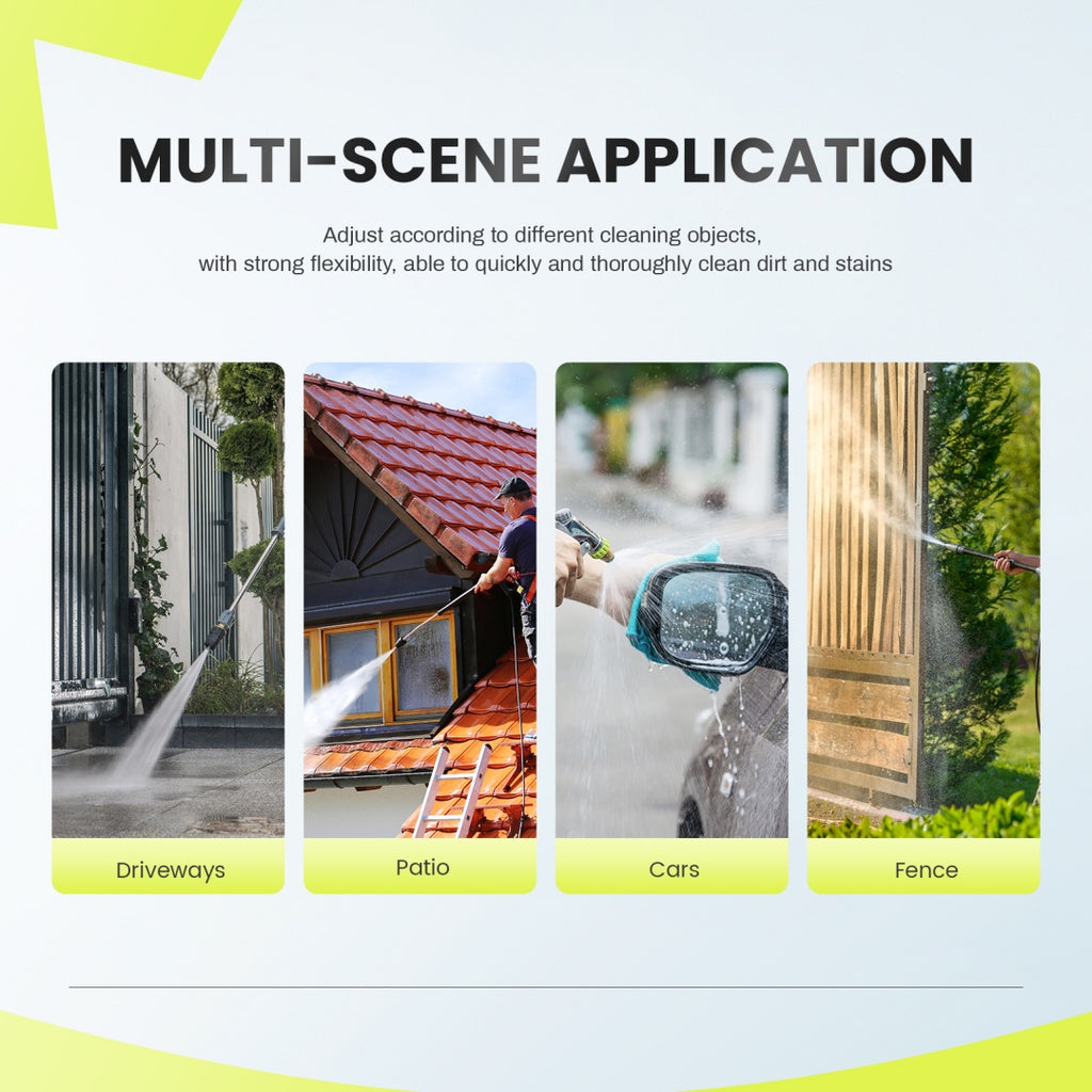 Electric Pressure Washer, High Pressure Cleaning Machine With Foam Cannon, 2.0 GPM Power Washer