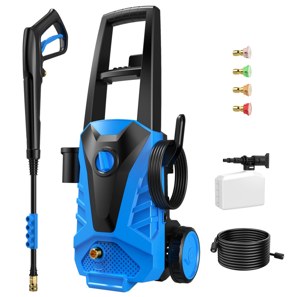 Electric Pressure Washer, High Pressure Cleaning Machine With Foam Cannon, 2.0 GPM Power Washer