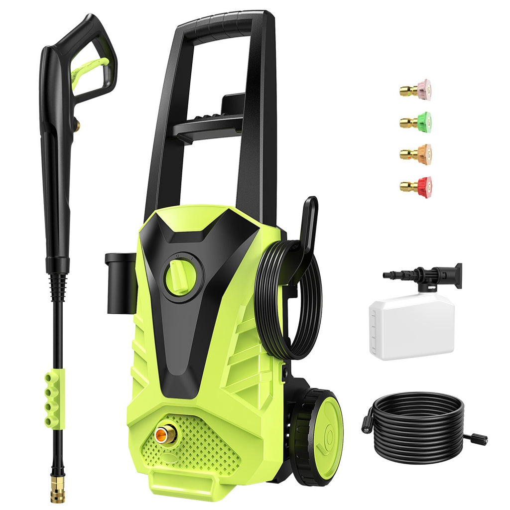 Electric Pressure Washer, High Pressure Cleaning Machine With Foam Cannon, 2.0 GPM Power Washer