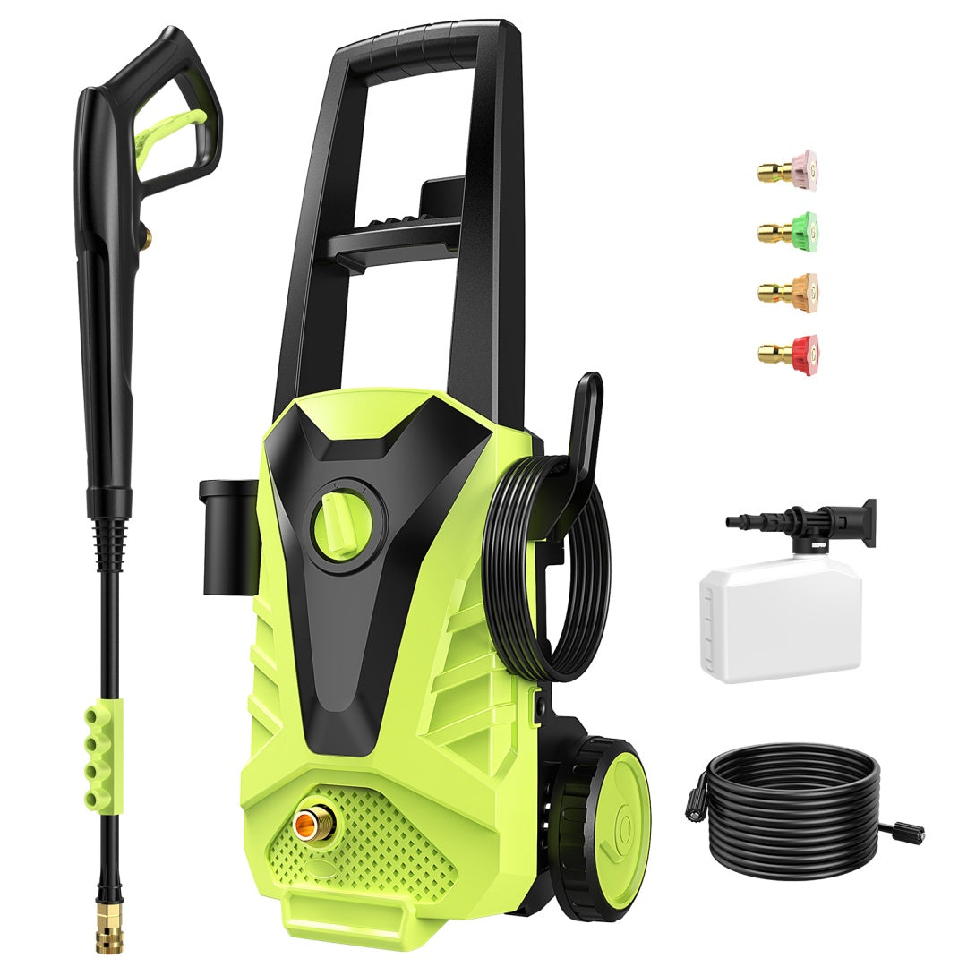 Electric Pressure Washer, High Pressure Cleaning Machine With Foam Cannon, 2.0 GPM Power Washer