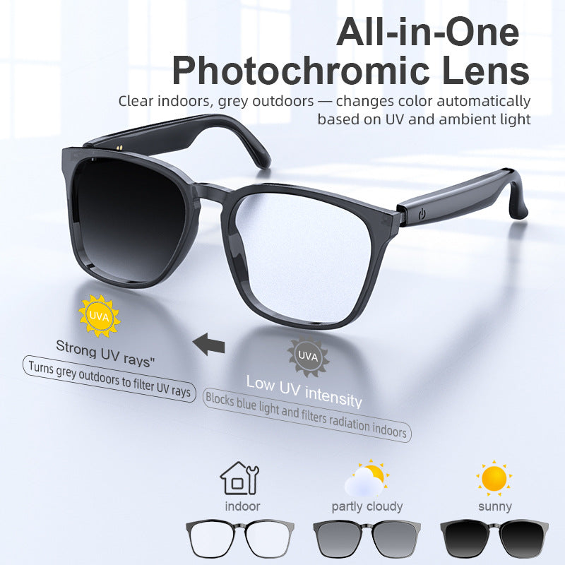 Ai Translation Smart Glasses Photochromic Bluetooth Wireless